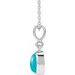 Bezel-Set Cabochon Necklace or Pendant