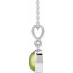 Bezel-Set Cabochon Necklace or Pendant