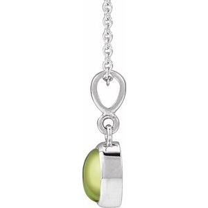 Bezel-Set Cabochon Necklace or Pendant