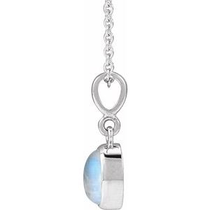 Bezel-Set Cabochon Necklace or Pendant