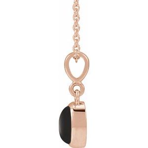 Bezel-Set Cabochon Necklace or Pendant