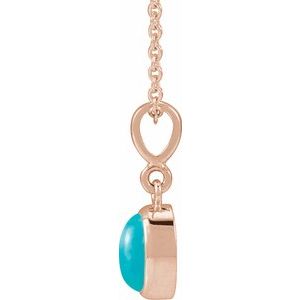 Bezel-Set Cabochon Necklace or Pendant