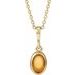 Bezel-Set Cabochon Necklace or Pendant