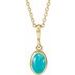 Bezel-Set Cabochon Necklace or Pendant