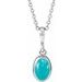 Bezel-Set Cabochon Necklace or Pendant