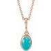 Bezel-Set Cabochon Necklace or Pendant