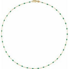 1.6 mm Enamel Bead Paperclip-Style Chain