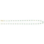 1.6 mm Enamel Bead Paperclip-Style Chain