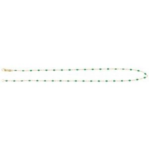 1.6 mm Enamel Bead Paperclip-Style Chain
