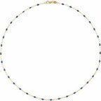 1.6 mm Enamel Bead Paperclip-Style Chain
