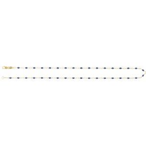 1.6 mm Enamel Bead Paperclip-Style Chain