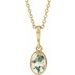 Bezel-Set Cabochon Necklace or Pendant