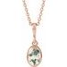 Bezel-Set Cabochon Necklace or Pendant