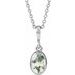 Bezel-Set Cabochon Necklace or Pendant