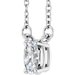 Oval 4-Prong Necklace