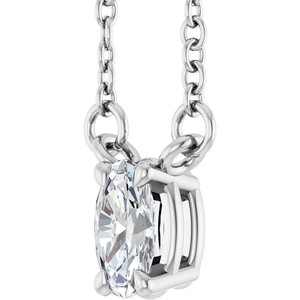 Oval 4-Prong Necklace