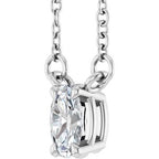Oval 4-Prong Necklace
