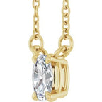 Oval 4-Prong Necklace
