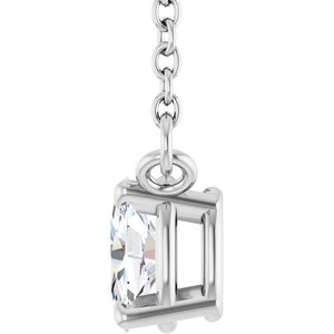 Oval 4-Prong Necklace
