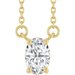 Oval 4-Prong Necklace