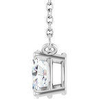 Oval 4-Prong Necklace