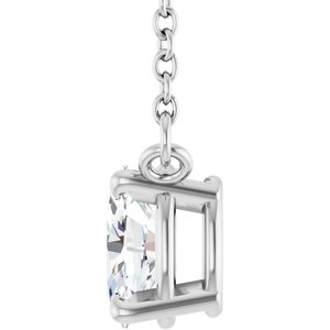 Oval 4-Prong Necklace
