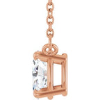 Oval 4-Prong Necklace