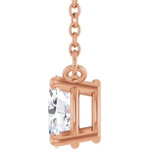 Oval 4-Prong Necklace