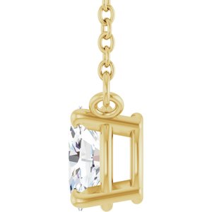 Oval 4-Prong Necklace