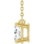 Oval 4-Prong Necklace
