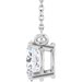 Oval 4-Prong Necklace