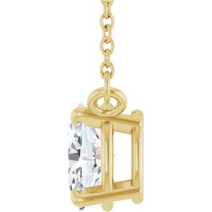 Oval 4-Prong Necklace