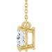 Oval 4-Prong Necklace