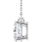 Oval 4-Prong Necklace