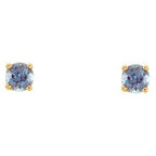 Round 4-Prong Youth Birthstone Stud Earrings