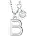 Accented Initial Necklace
