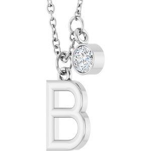 Accented Initial Necklace