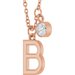 Accented Initial Necklace