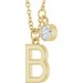 Accented Initial Necklace