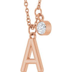 Accented Initial Necklace