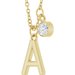 Accented Initial Necklace