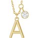 Accented Initial Necklace