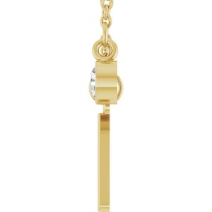 Accented Initial Necklace