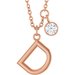 Accented Initial Necklace