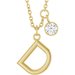 Accented Initial Necklace