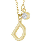 Accented Initial Necklace