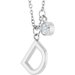 Accented Initial Necklace