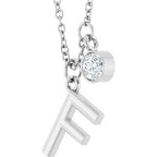 Accented Initial Necklace