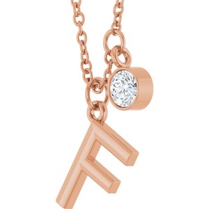 Accented Initial Necklace