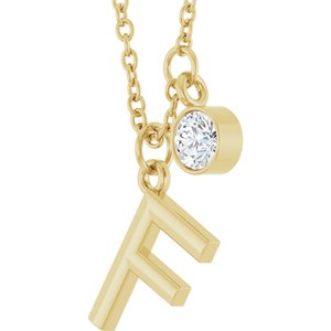 Accented Initial Necklace
